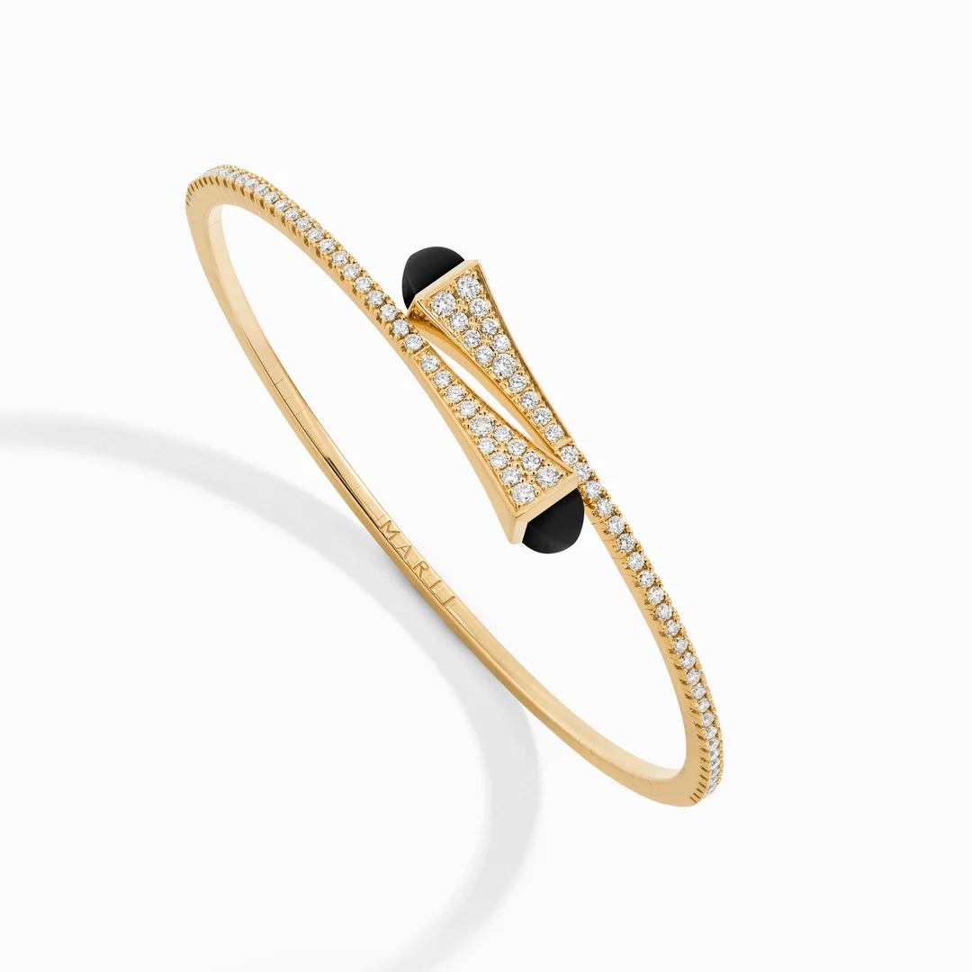 Cleo Diamond Slim Slip-On Bracelet - view 2