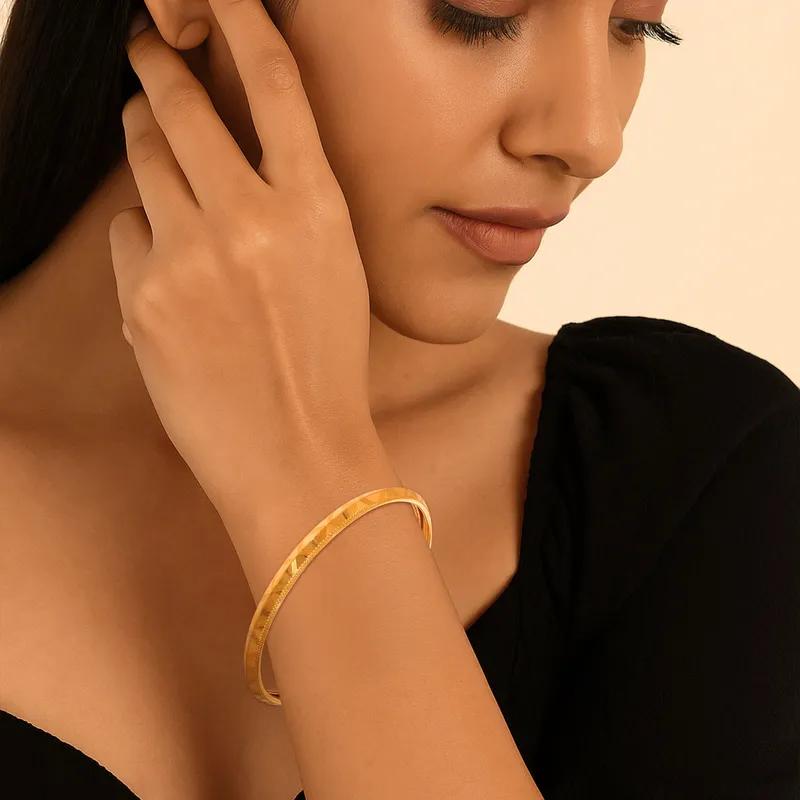 Cleo Diamond Slim Slip-On Bracelet - view 3